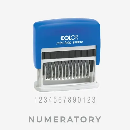 pieczątki numeratory